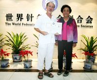 Entrega de diploma en Beijing (China)